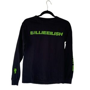 Billie Eilish Don't Smile at Me Black and Green Long Sleeve